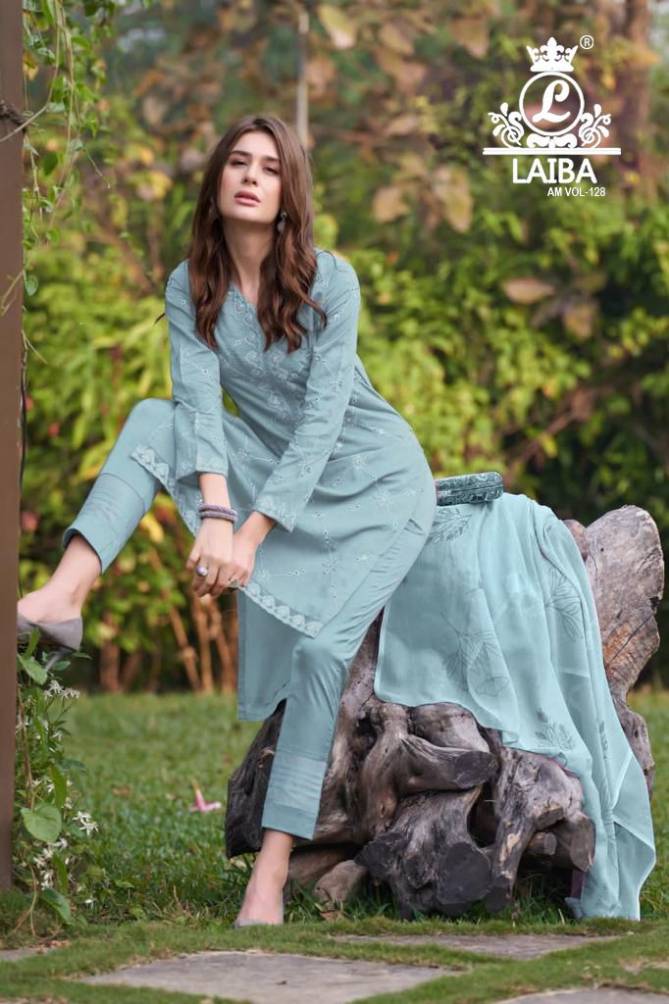 Laiba Am 128 New Fancy Wear Georgette Designer Ready Made Collection